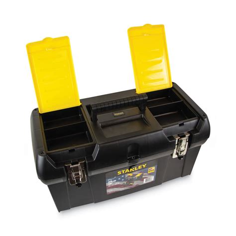 stanley bostitch metal tool box with drawer|Stanley Bostitch : Series 2000 Toolbox with Tray, Two Lid .